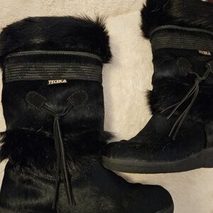 Tecnica Boots Black fur (faux?) Euro 40, US 9-9.5
